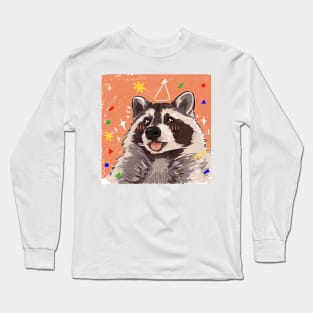 Raccoon Mlem! Long Sleeve T-Shirt